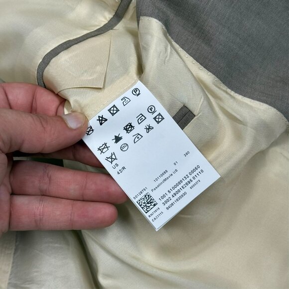Hugo Boss Blazer Pasolini / Movie Beige Sport Jacket Wool 42R - Picture 8 of 10
